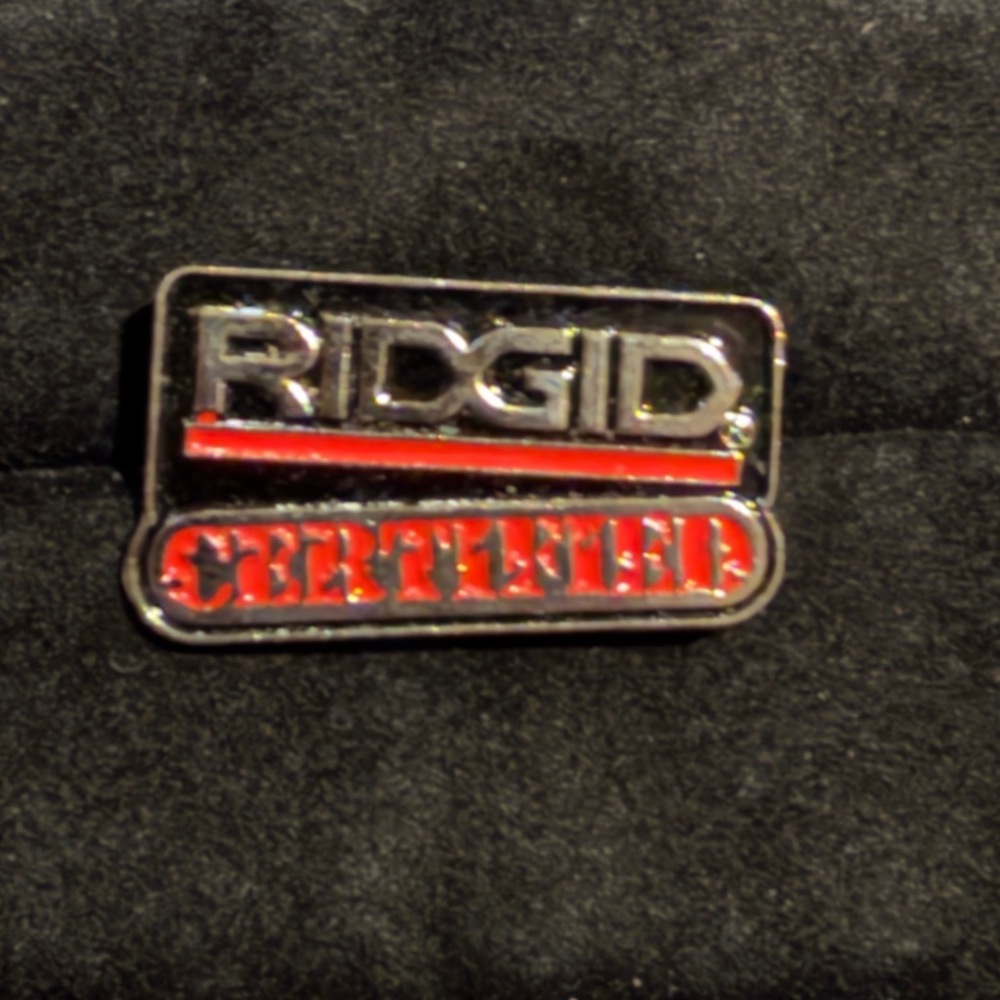 Vintage Ridgit Certified Tools Pin Company Logo Pin Back Advertising